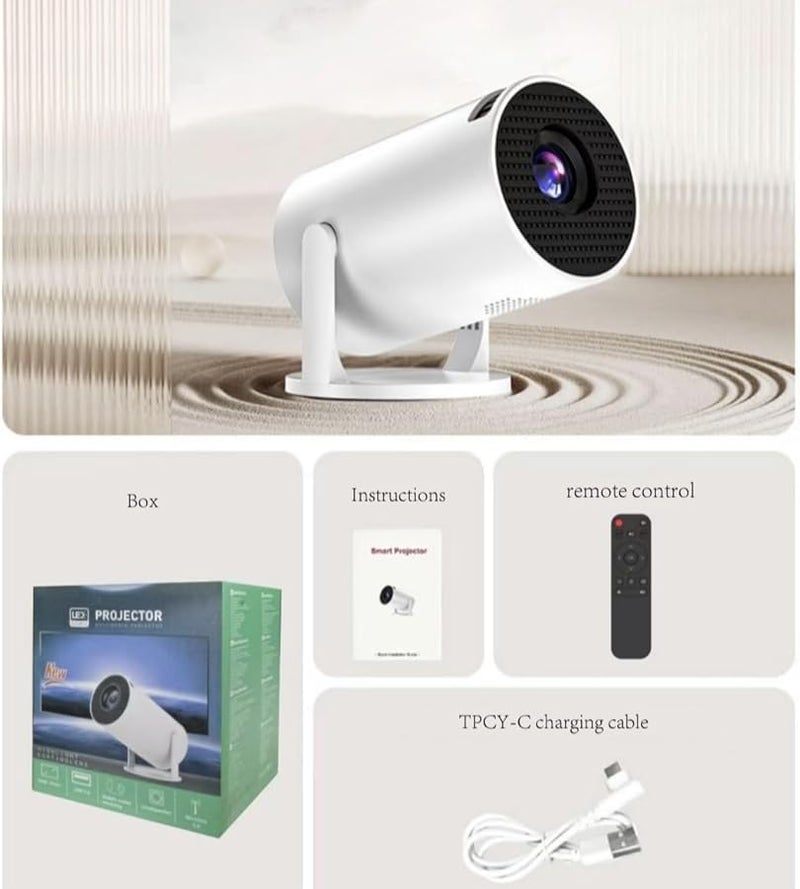 1080P WiFi Projector With Built In Speaker HDMI USB Remote Control Phone Mirroring - Image 2